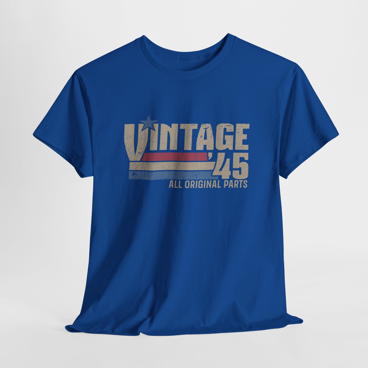 80. Geburtstag Jahrgang 1945 Vintage 45 Original Parts Retro Geschenk T-Shirt