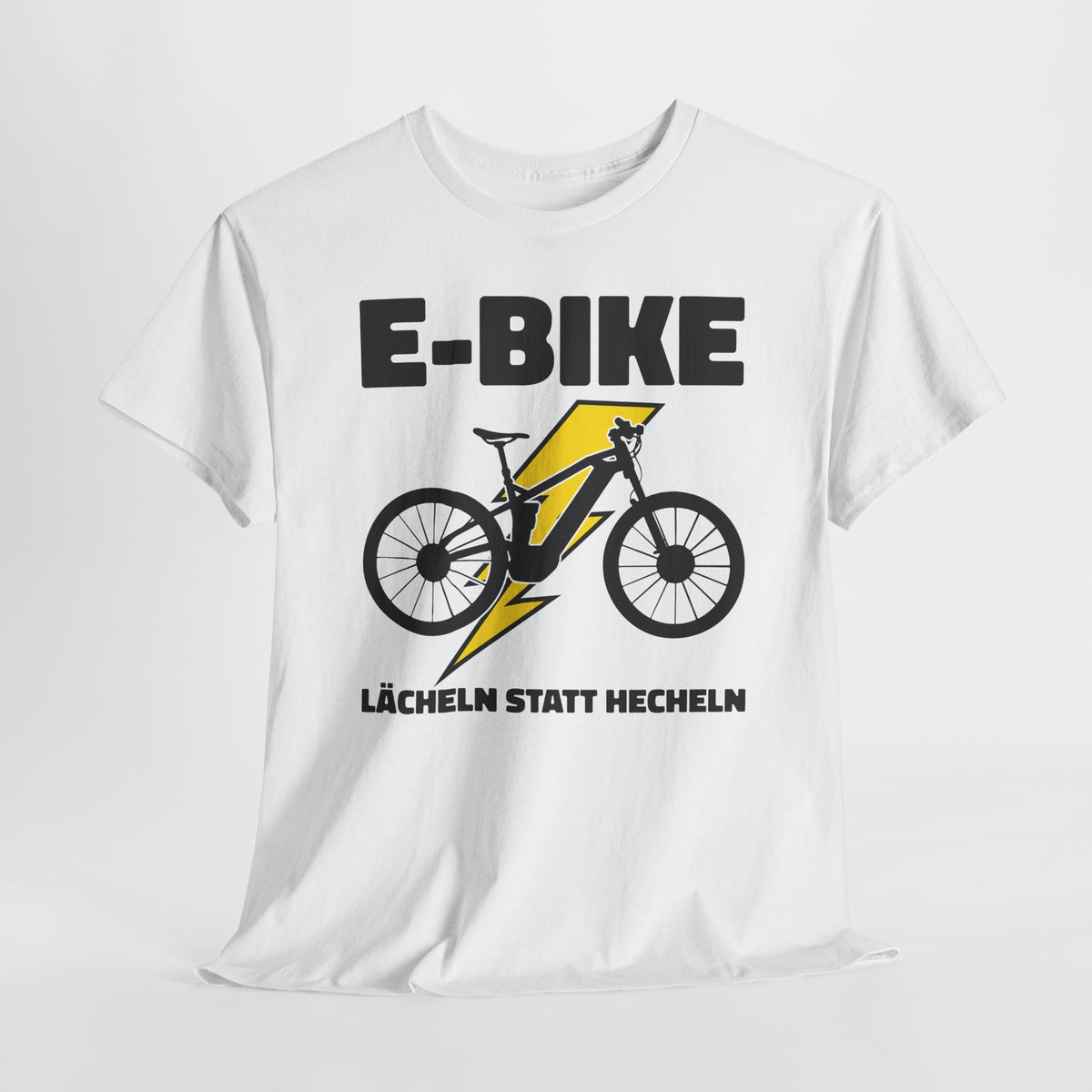 E-Bike Fahrer - E-Bike Lächeln Statt Hecheln - Lustiges T-Shirt