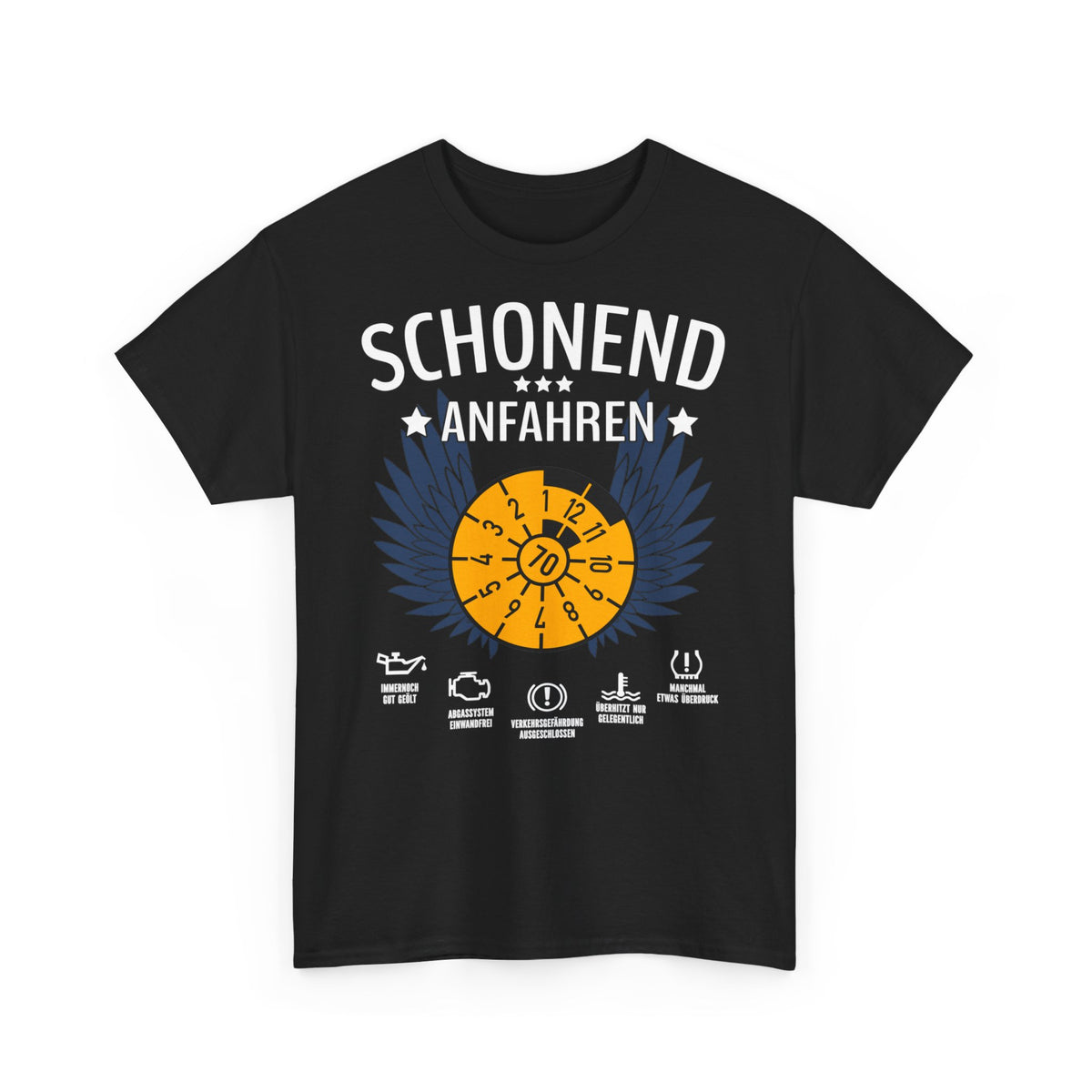 70. Geburtstag TÜV erteilt - Schonend anfahren - Lustiges Geschenk T-Shirt