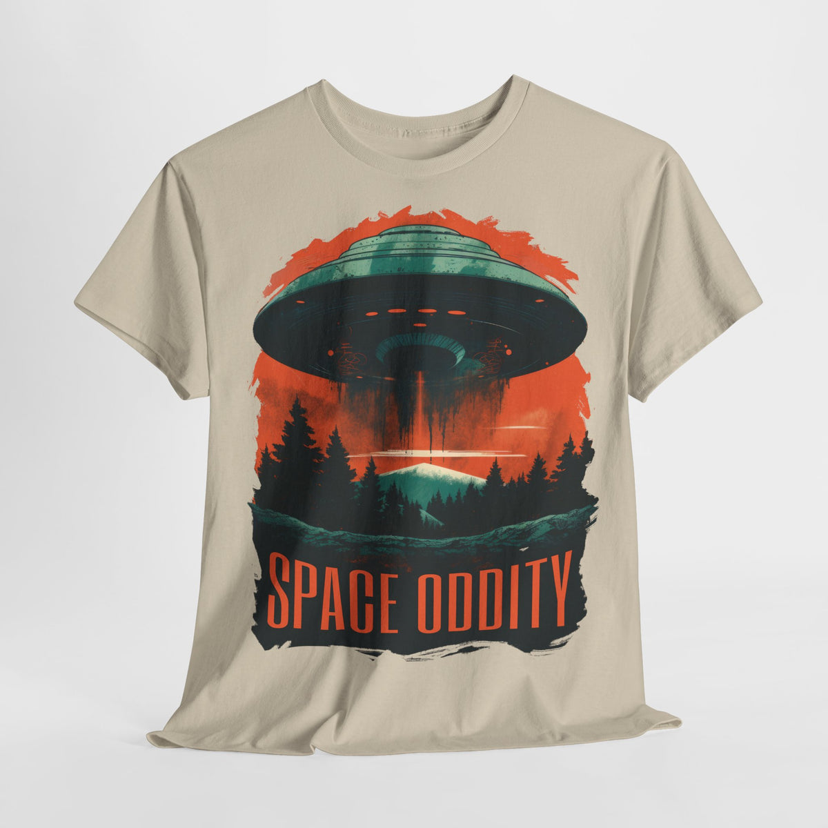 Alien Fliegende Untertasse  - Space Oddity - Lustiges T-Shirt