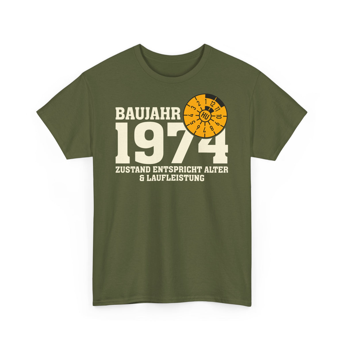 Geburtstag TÜV Baujahr 1974 Zustand entspricht Alter und Laufleistung Lustiges Geschenk Unisex T-Shirt
