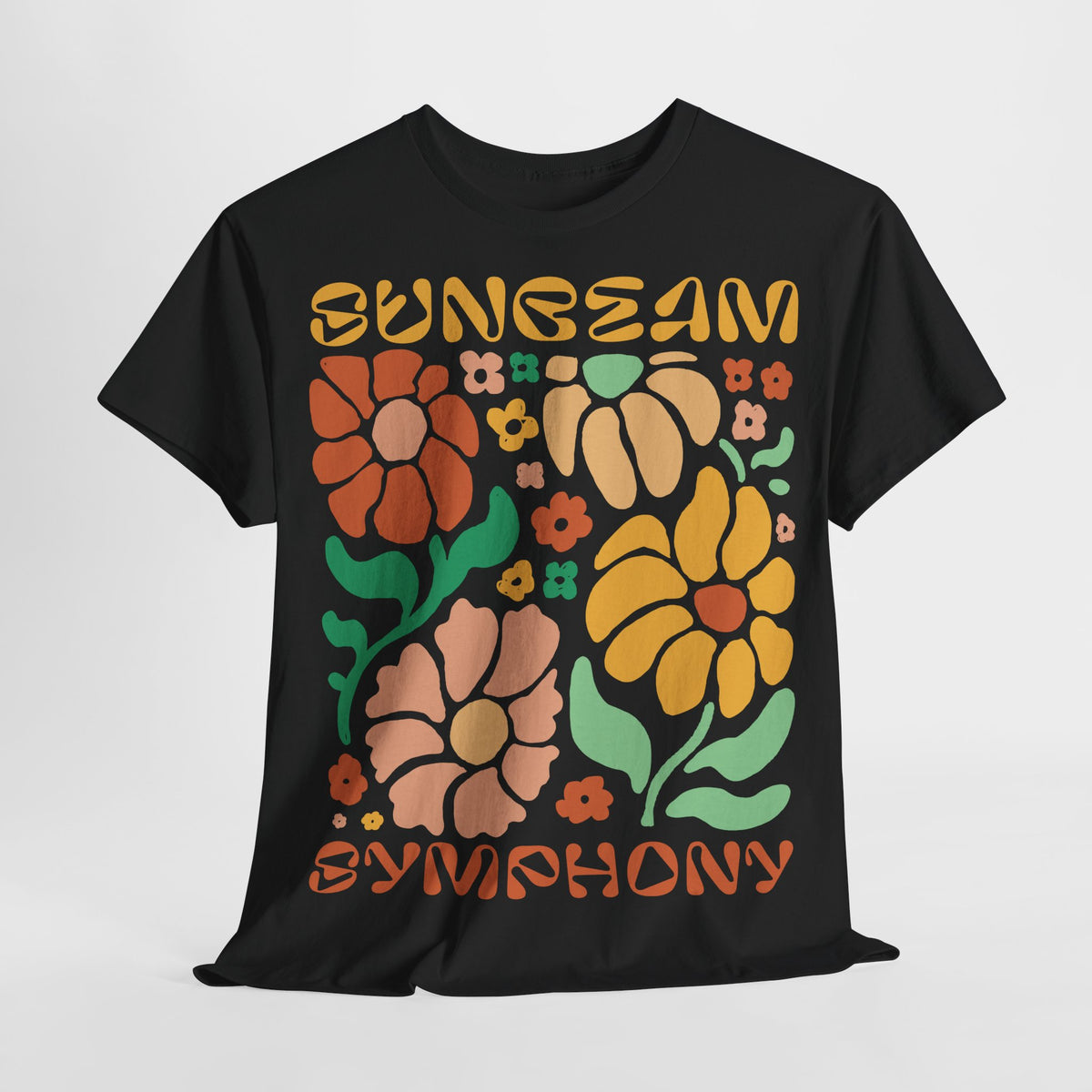 70s Style Flower Blumen - Sunbeam Symphony T-Shirt