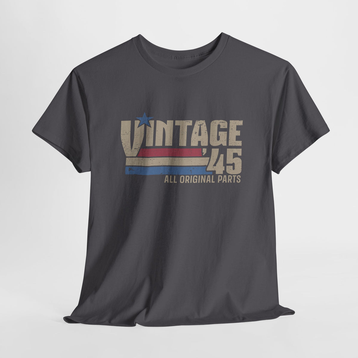 80. Geburtstag Jahrgang 1945 Vintage 45 Original Parts Retro Geschenk T-Shirt