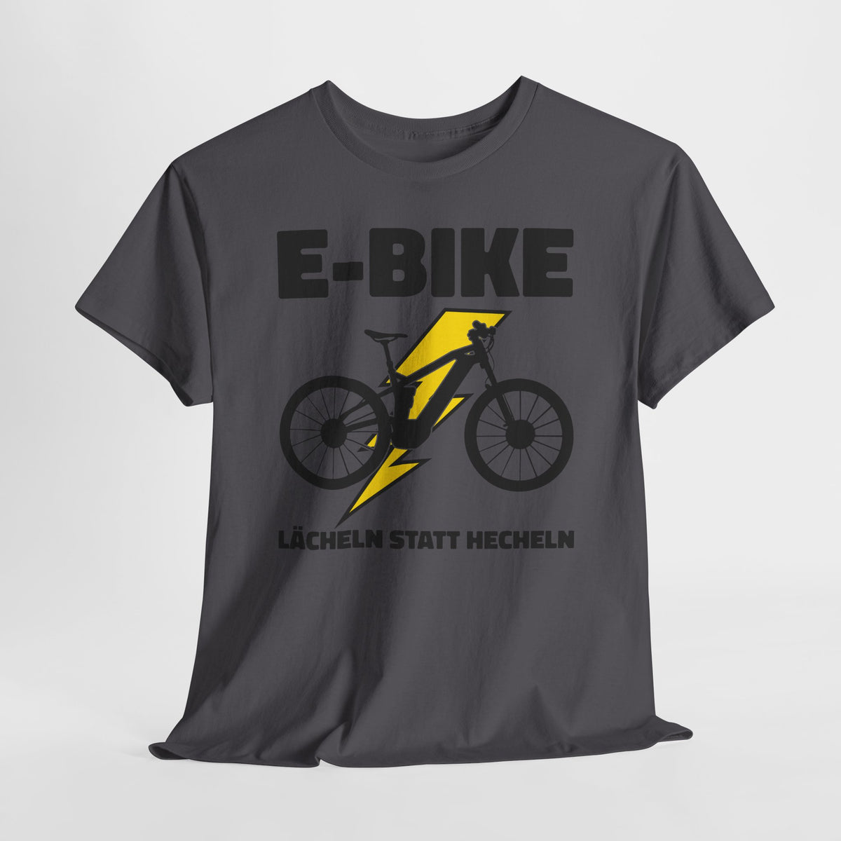 E-Bike Fahrer - E-Bike Lächeln Statt Hecheln - Lustiges T-Shirt