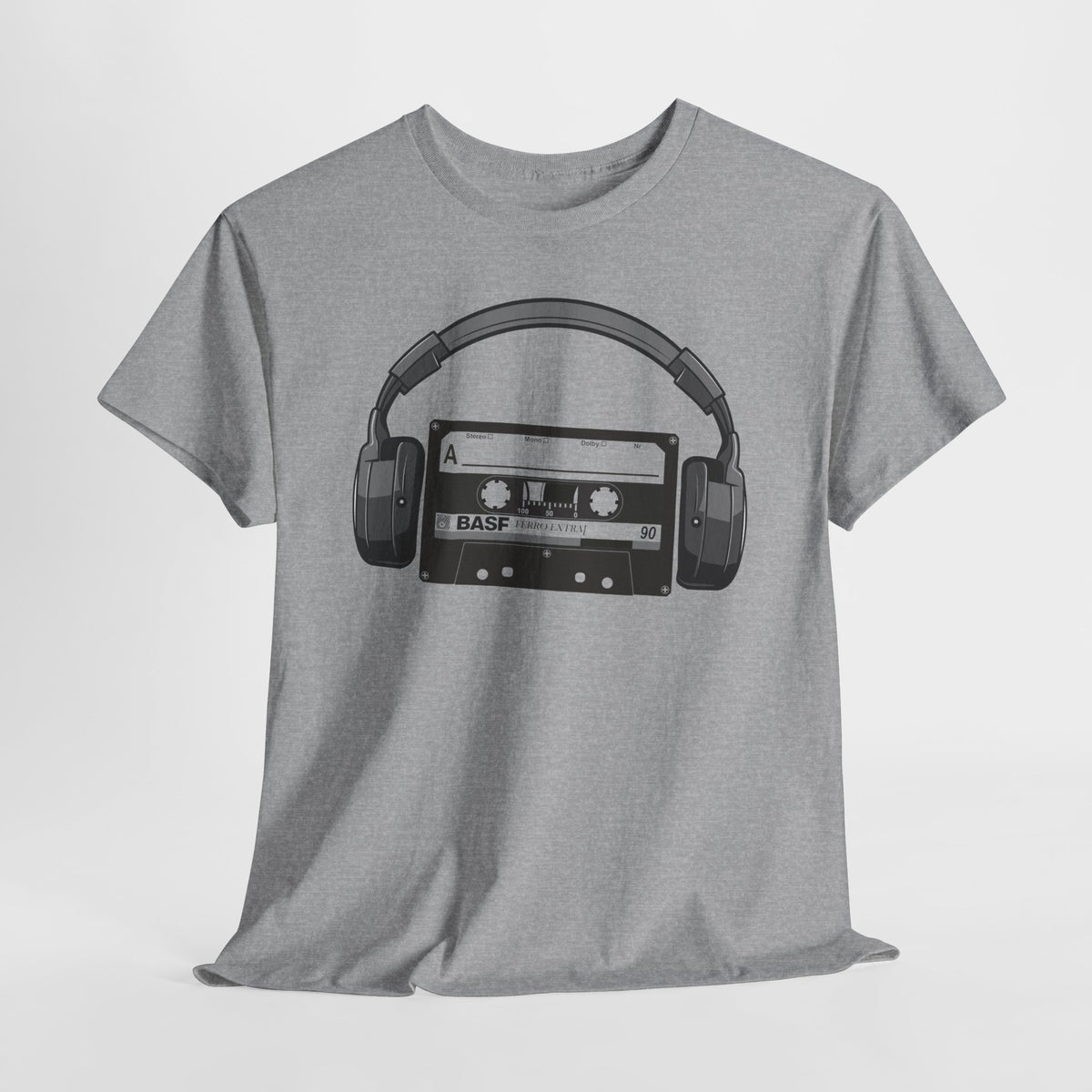 Retro Musik Kassette Kopfhörer 80s 90s Style T-Shirt