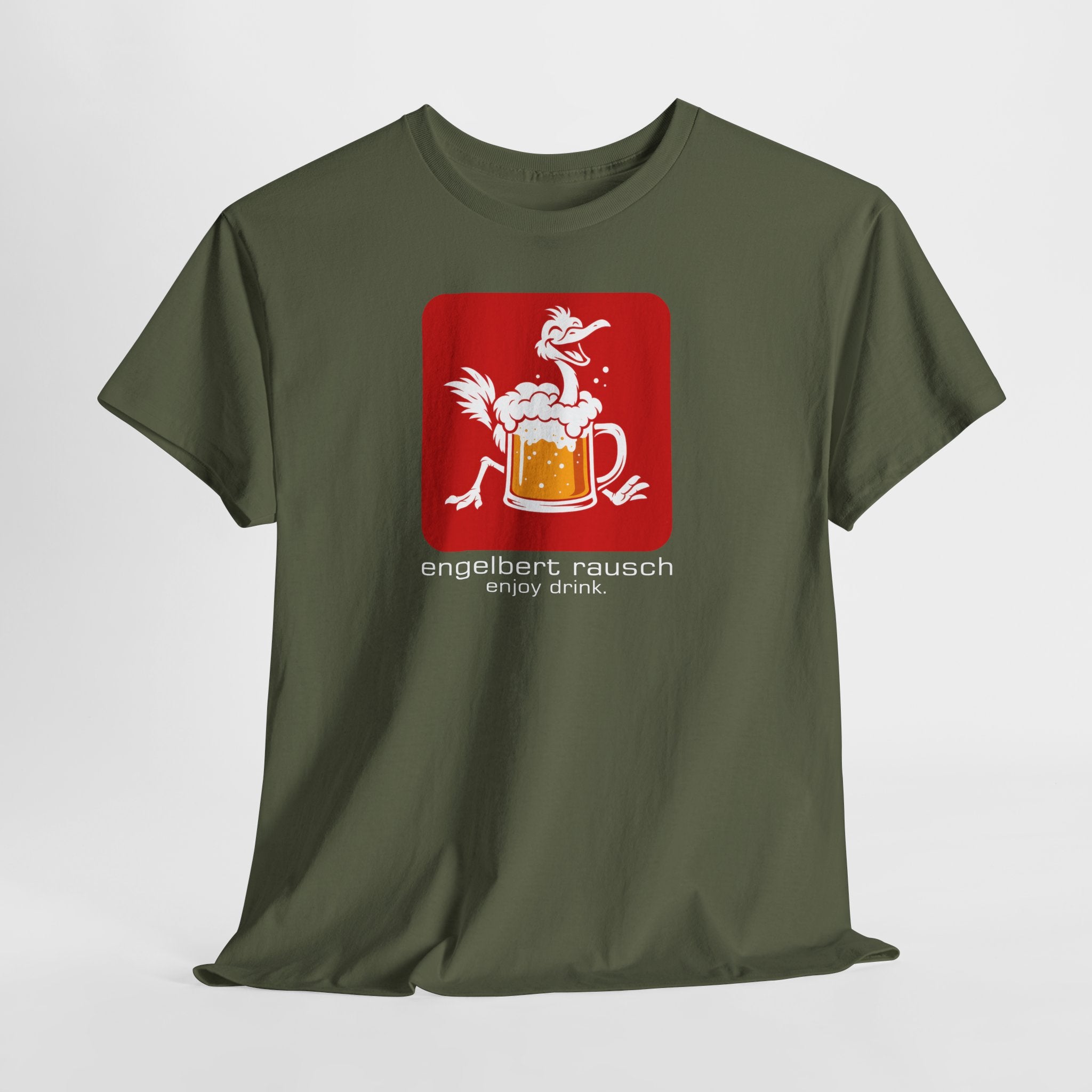 Engelbert Rausch Parodie Shirt – Lustiges Bier T-Shirt, witziges Geschenk für Männer