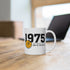 50 Geburtstag Kaffeetasse Jahrgang 1975 – TÜV Stempel - Entspricht Zustand und Laufleistung