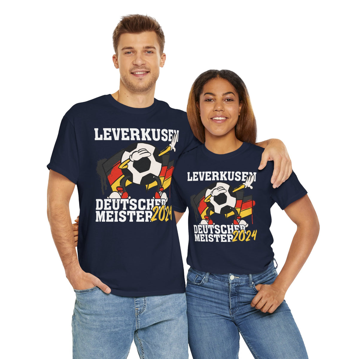 Fußball Verein Leverkusen Deutscher Meister 2024 Tanzender Fußball Fan Heimat Westfalen T-Shirt