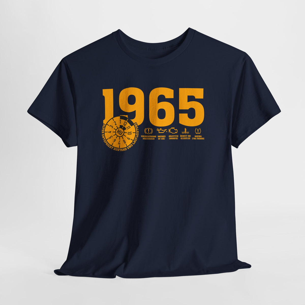 60 Geburtstag Jahrgangs-Shirt 1965 – TÜV Stempel Design - Entspricht Zustand und Laufleistung