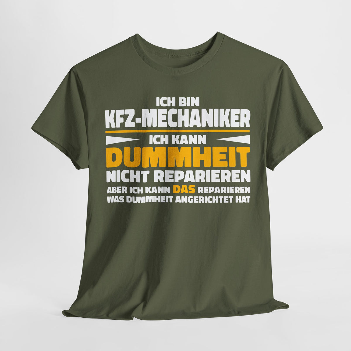 Bin Kfz Mechaniker kann Dummheit nicht reparieren Lustiges T-Shirt - Witziges Geschenk für Mechaniker - Unisex T-Shirt