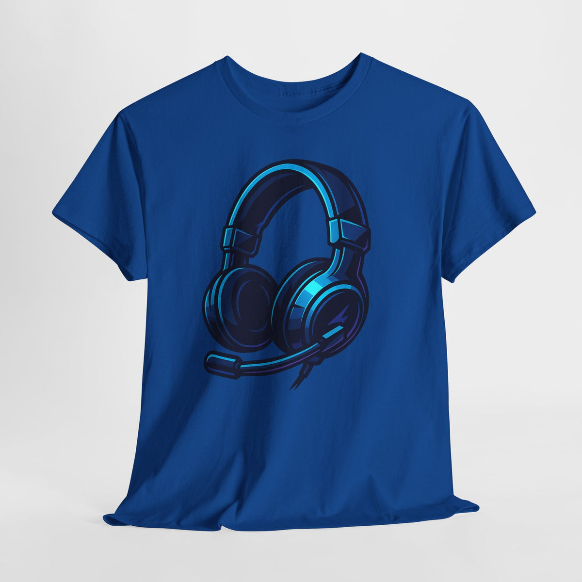 Gaming Headset Neon Glow – Futuristisches Gamer T-Shirt