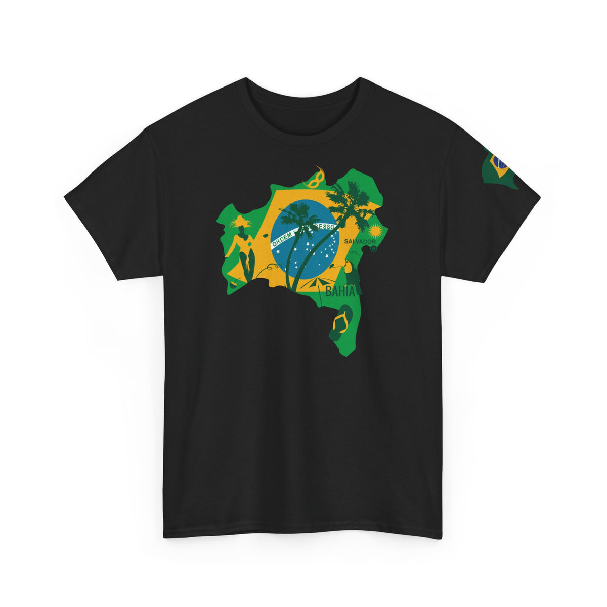 Brasilianische Flagge Brasilien Salvador Bahia Unisex T-Shirt