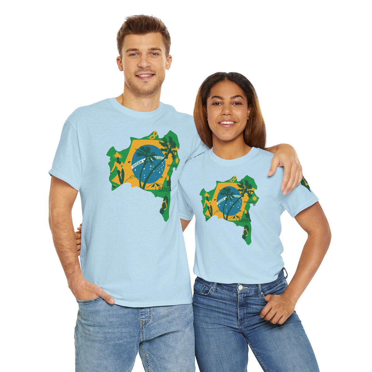 Brasilianische Flagge Brasilien Salvador Bahia Unisex T-Shirt