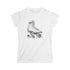 Retro Rollerskates Frauen Softstyle Tee