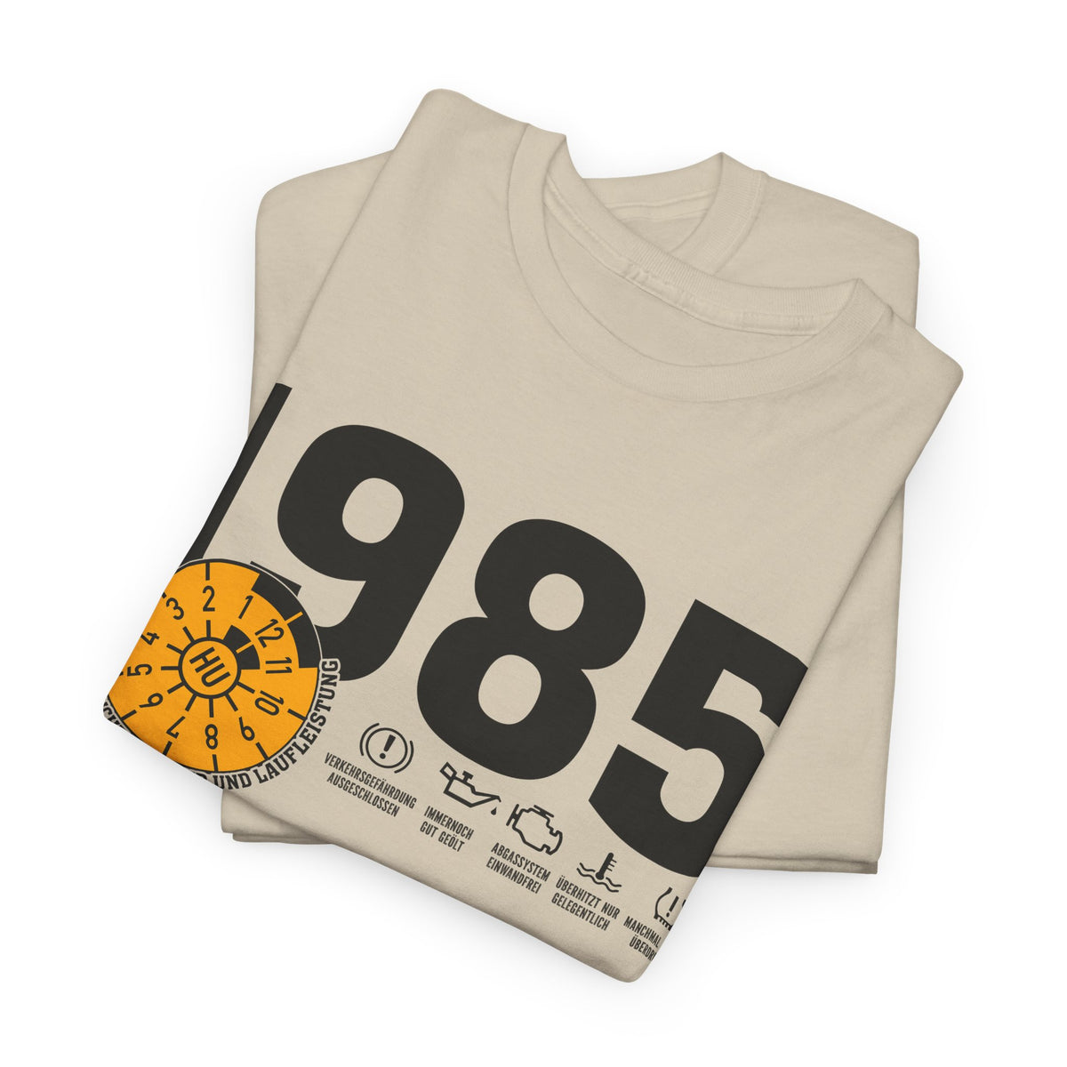 40 Geburtstag Jahrgangs-Shirt 1985 – TÜV Stempel Design - Entspricht Zustand und Laufleistung
