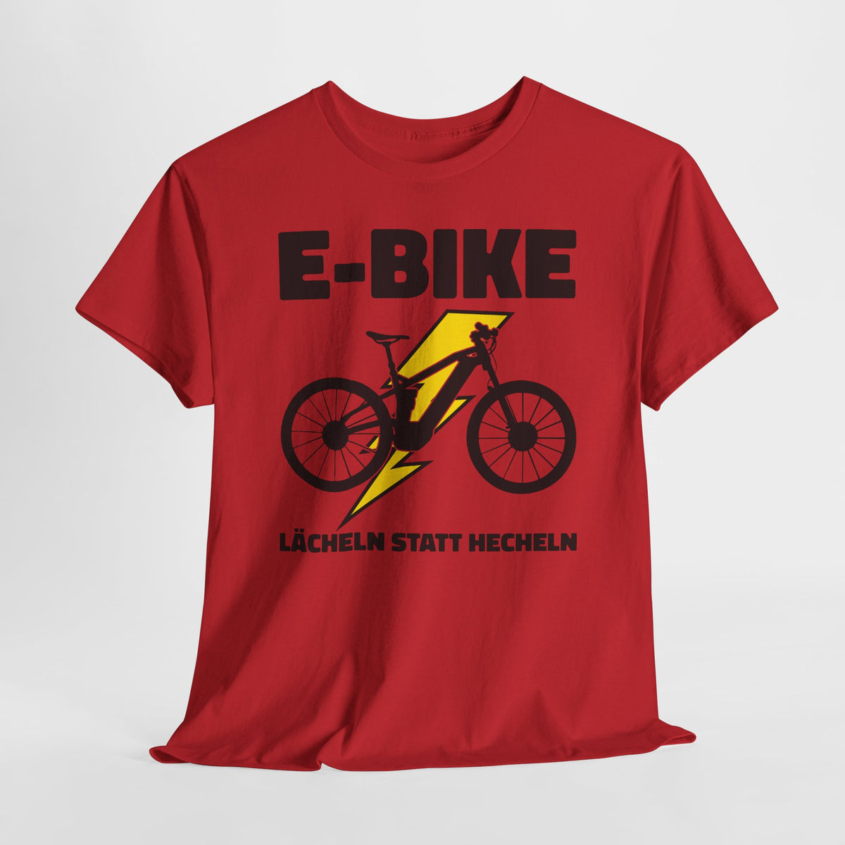 E-Bike Fahrer - E-Bike Lächeln Statt Hecheln - Lustiges T-Shirt