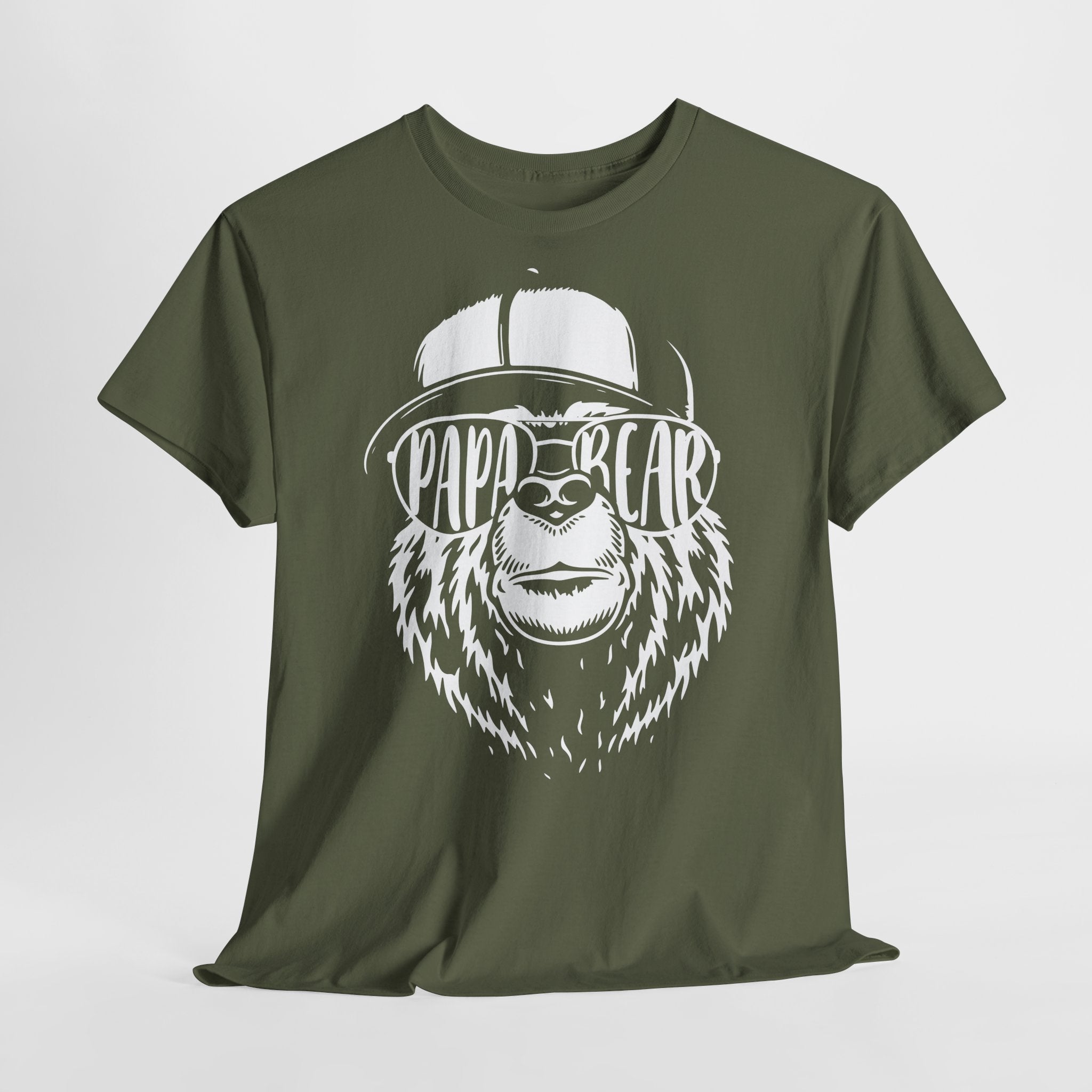 Papa Vatertag Shirt - Papa Bär Papa Bear - Bär mit Sonnenbrille - Lustiges Vatertag Geschenk T-Shirt