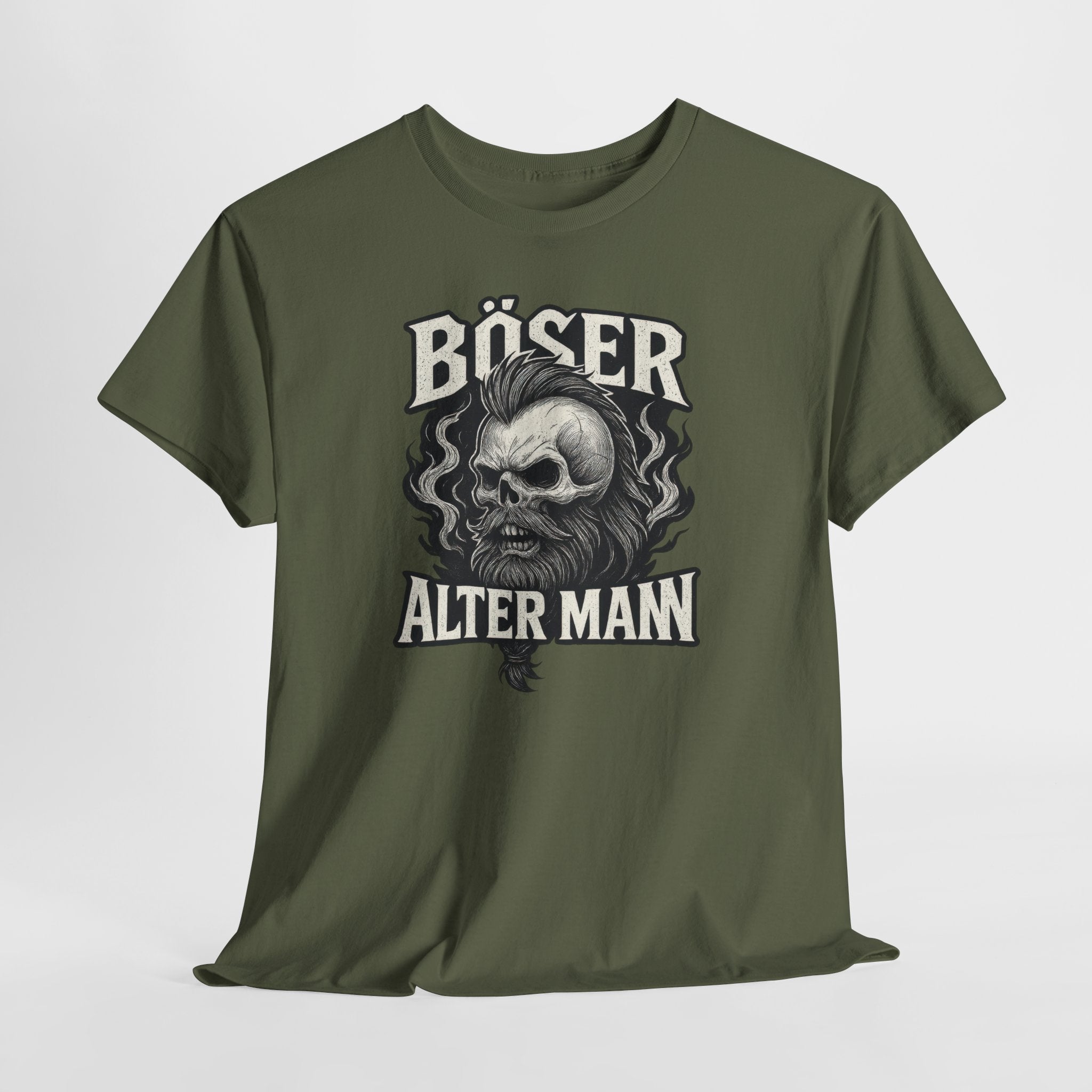 Wikinger Totenkopf T-Shirt für Männer – Böser Alter Mann