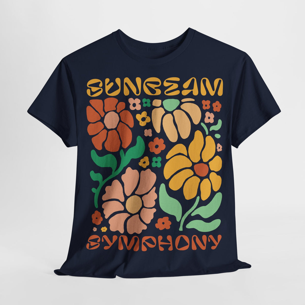 70s Style Flower Blumen - Sunbeam Symphony T-Shirt