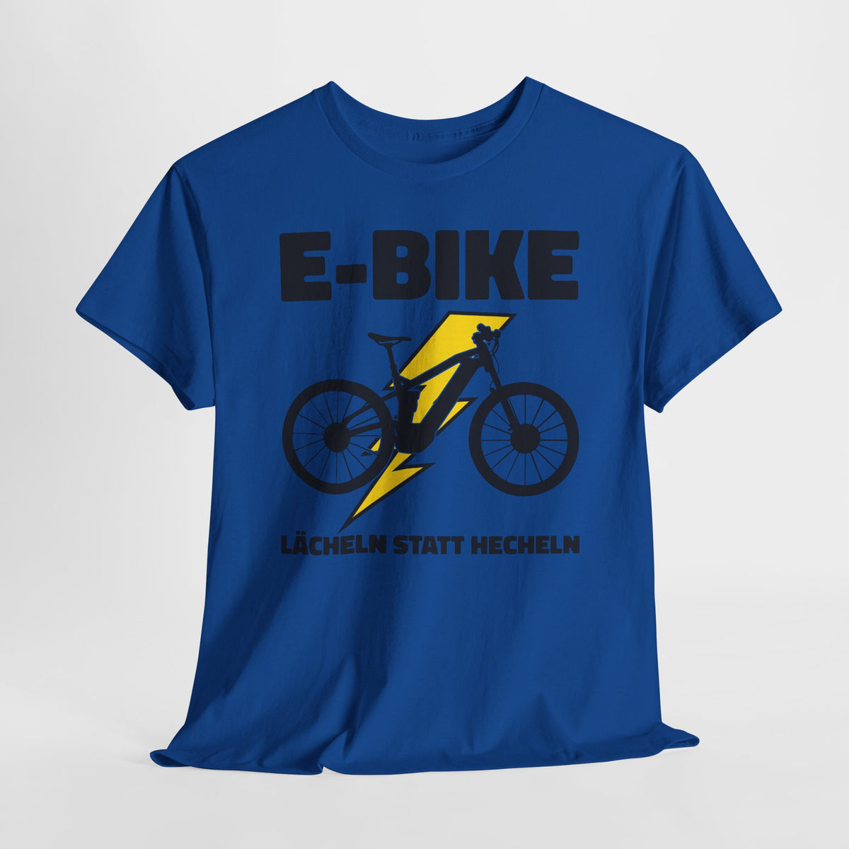E-Bike Fahrer - E-Bike Lächeln Statt Hecheln - Lustiges T-Shirt