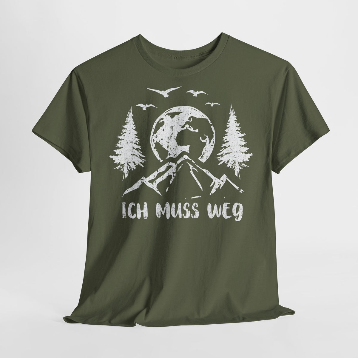 Bergmensch Berge Wandern Natur Shirt Ich Muss Weg Lustiges Geschenk T-Shirt