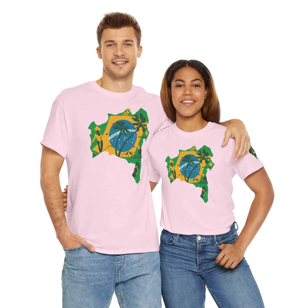 Brasilianische Flagge Brasilien Salvador Bahia Unisex T-Shirt