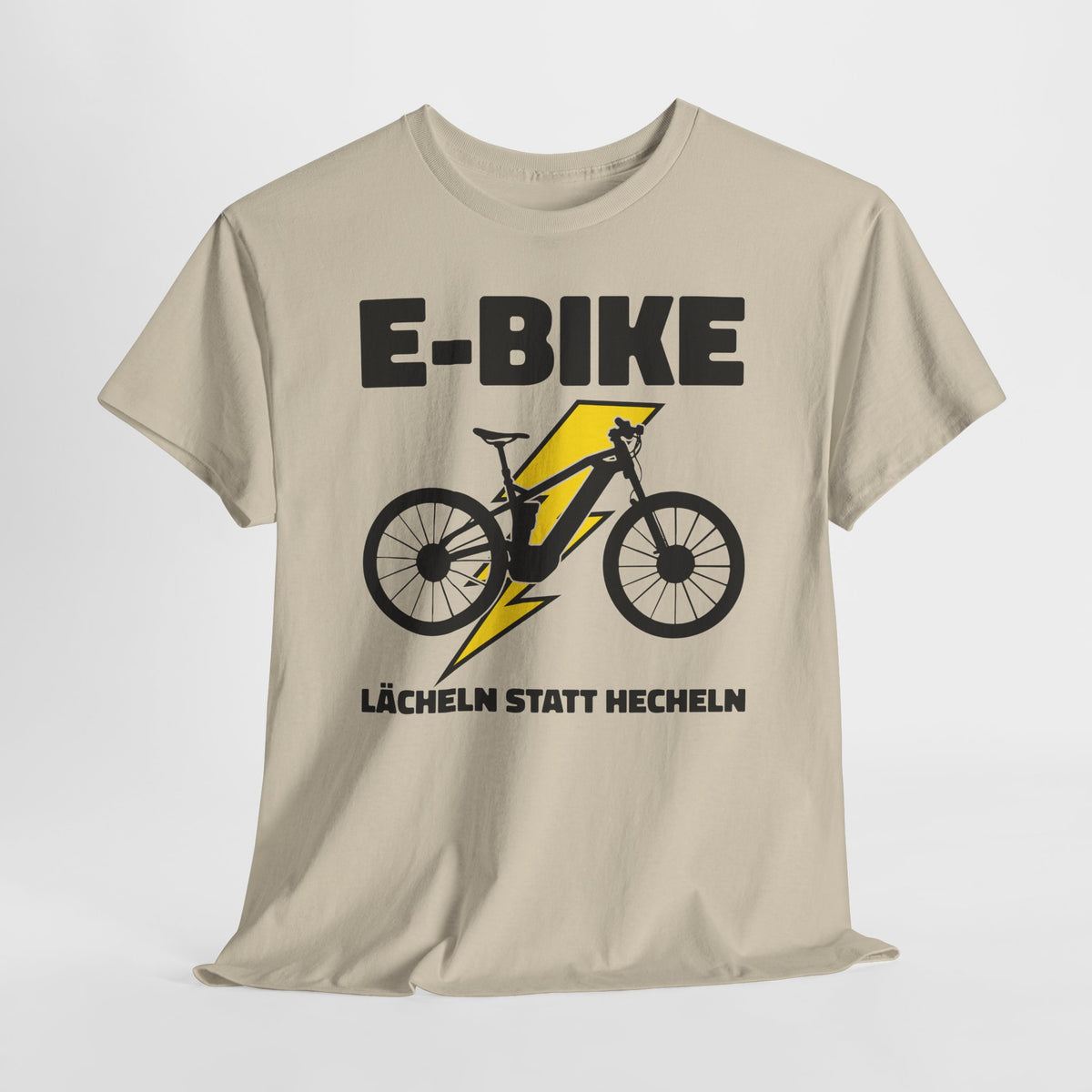 E-Bike Fahrer - E-Bike Lächeln Statt Hecheln - Lustiges T-Shirt