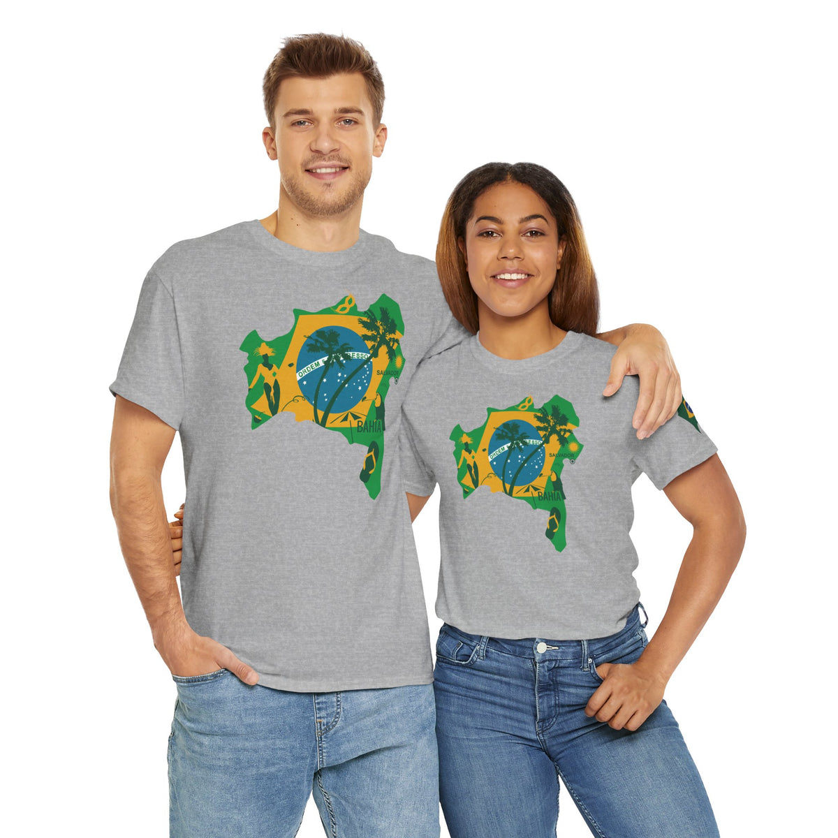 Brasilianische Flagge Brasilien Salvador Bahia Unisex T-Shirt