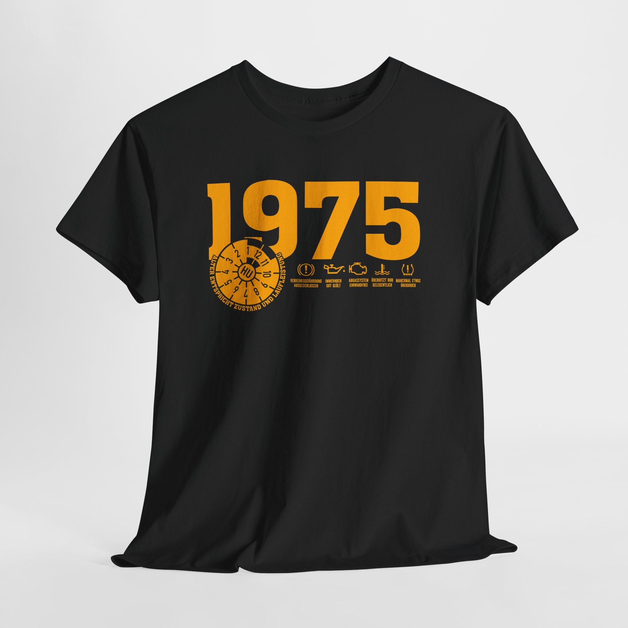 50 Geburtstag Jahrgangs-Shirt 1975 – TÜV Stempel Design - Entspricht Zustand und Laufleistung