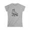 Retro Rollerskates Frauen Softstyle Tee