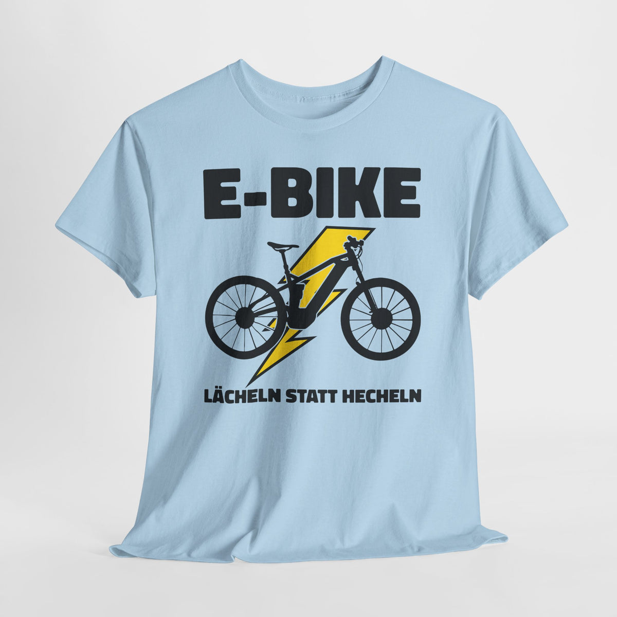E-Bike Fahrer - E-Bike Lächeln Statt Hecheln - Lustiges T-Shirt