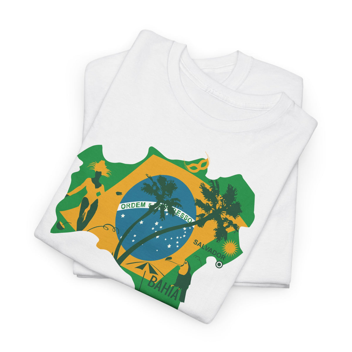 Brasilianische Flagge Brasilien Salvador Bahia Unisex T-Shirt