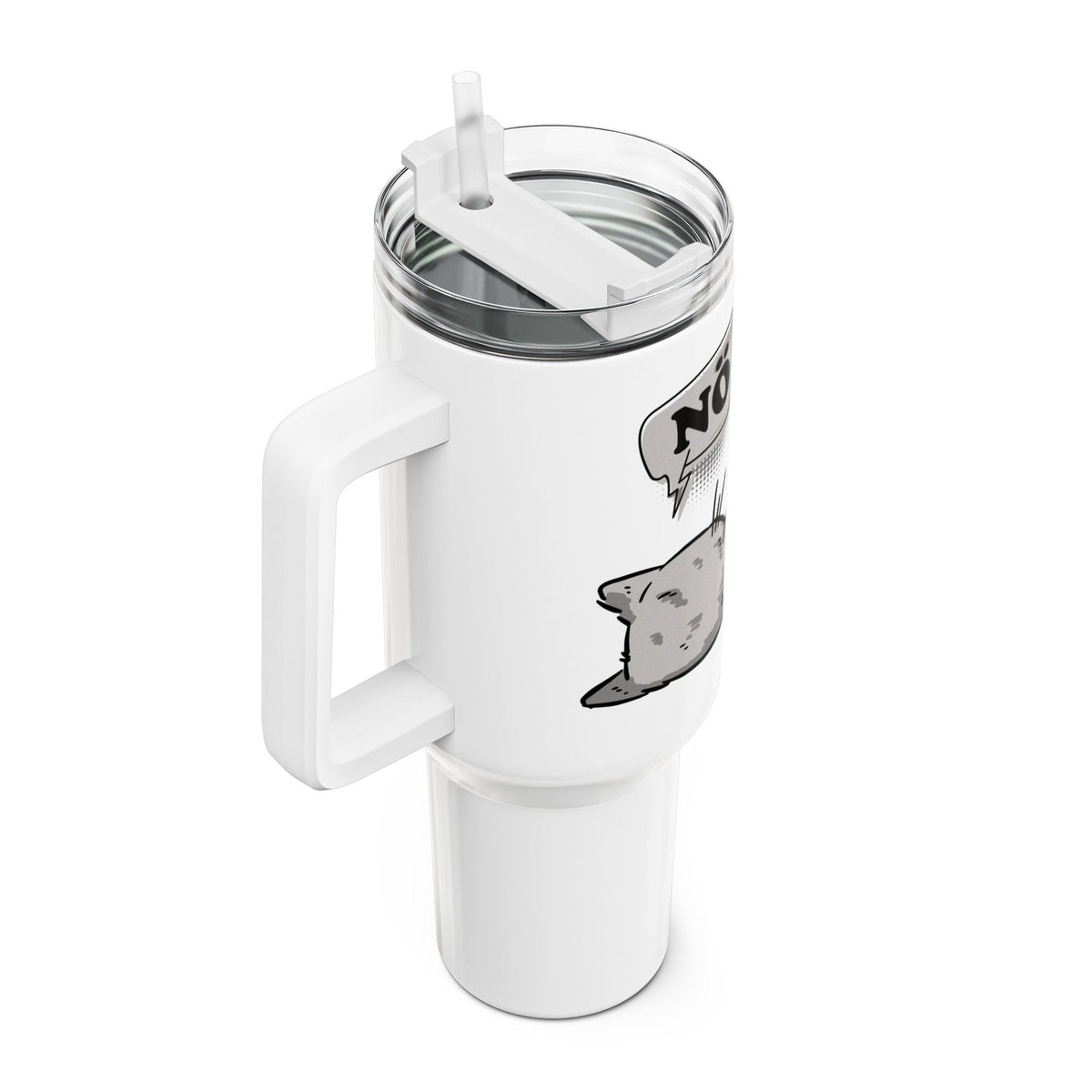 Lustige Katze nö Mittelfinger Thermobecher 1,18 Liter