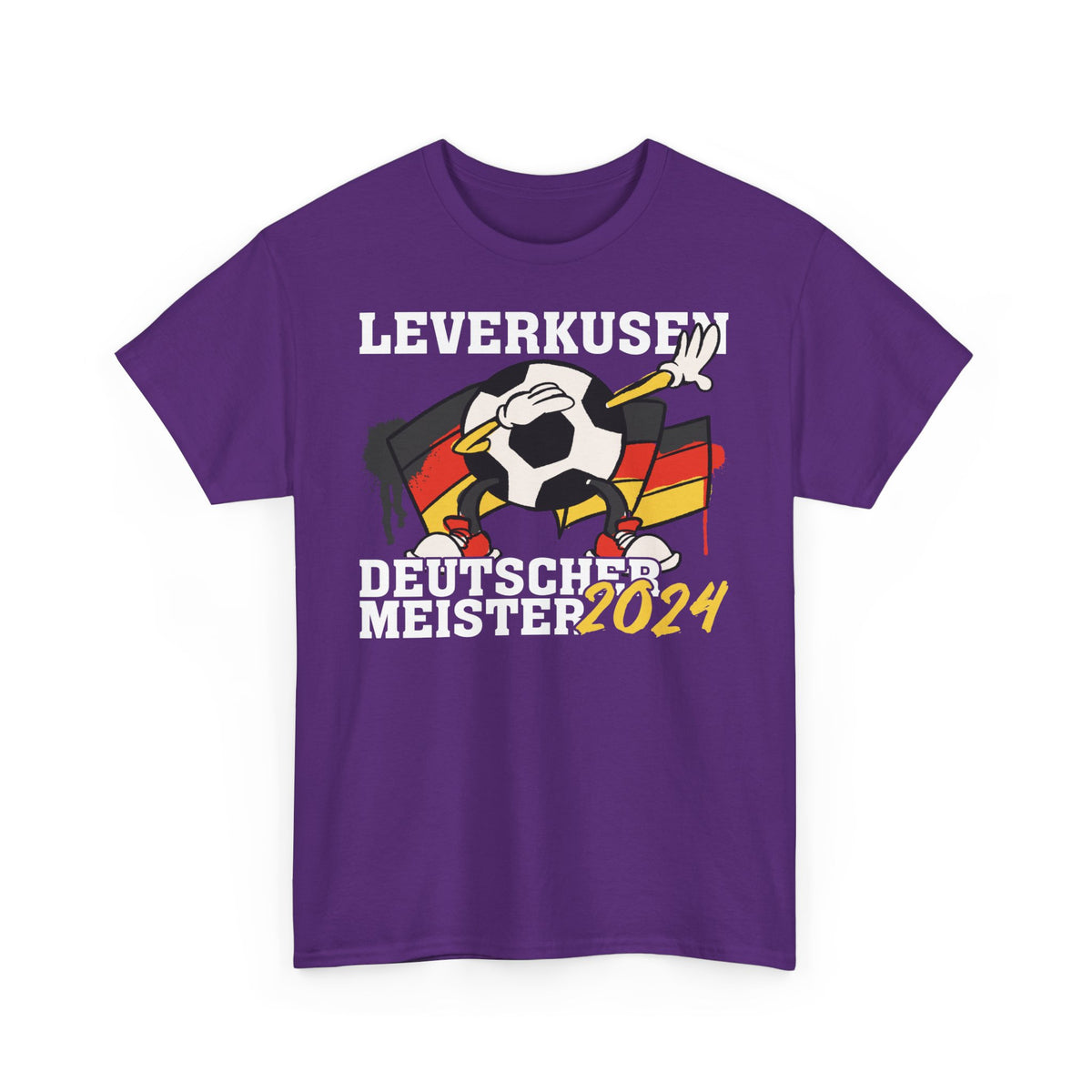 Fußball Verein Leverkusen Deutscher Meister 2024 Tanzender Fußball Fan Heimat Westfalen T-Shirt
