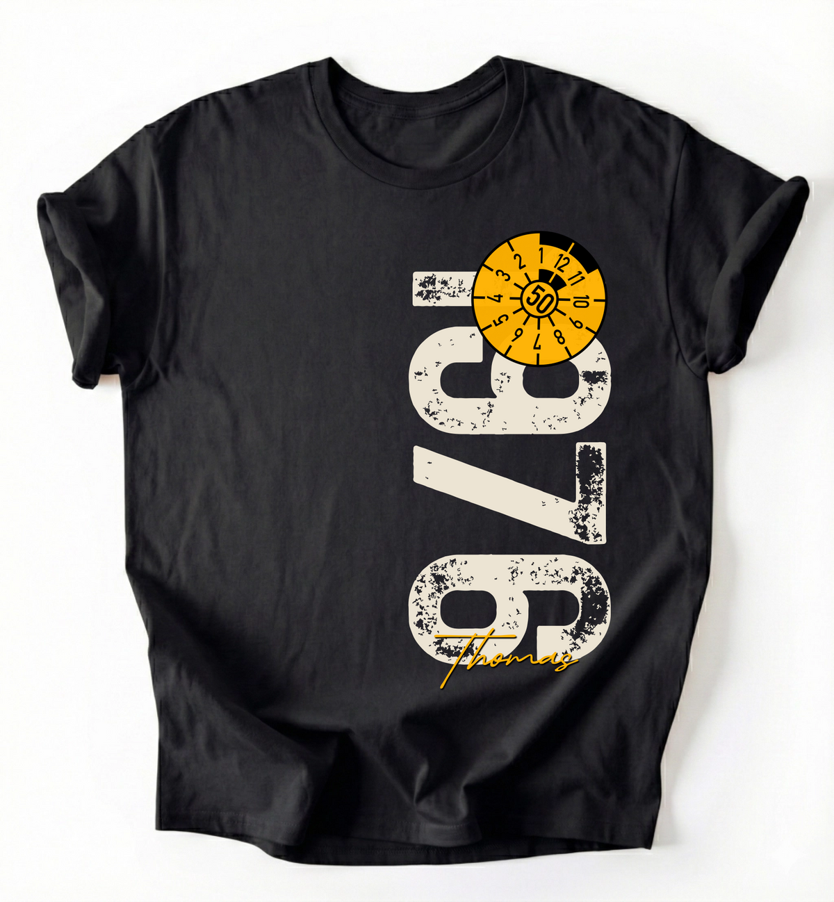 50. Geburtstag Personalisierbar 1976 Zustand entspricht Alter und Laufleistung TÜV Lustiges Mechaniker Geschenk T-Shirt oder Sweatshirt
