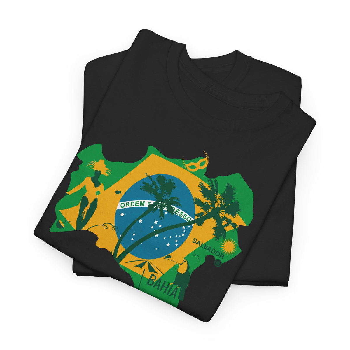 Brasilianische Flagge Brasilien Salvador Bahia Unisex T-Shirt