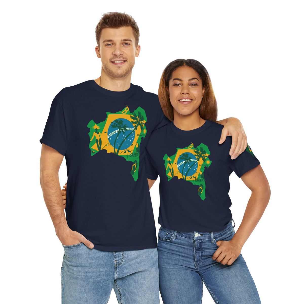 Brasilianische Flagge Brasilien Salvador Bahia Unisex T-Shirt