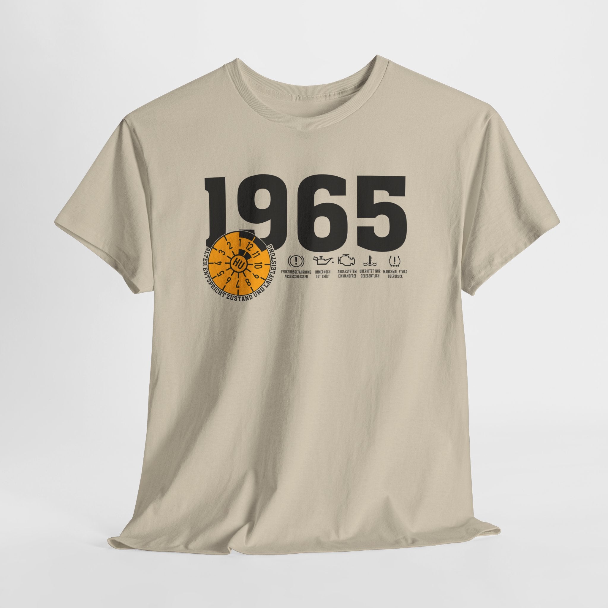 60 Geburtstag Jahrgangs-Shirt 1965 – TÜV Stempel Design - Entspricht Zustand und Laufleistung