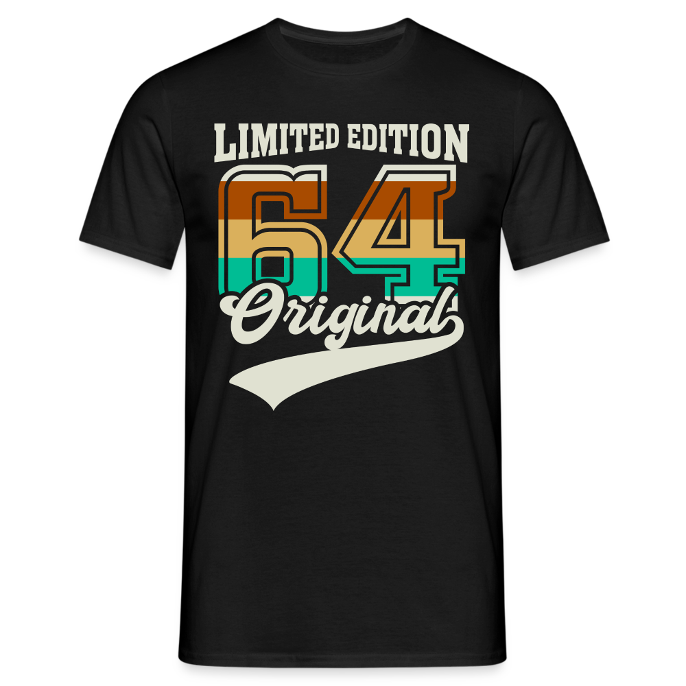 60. Geburtstag - 1964 Geboren - Retro Style - Geburtstags Geschenk T-Shirt - Schwarz