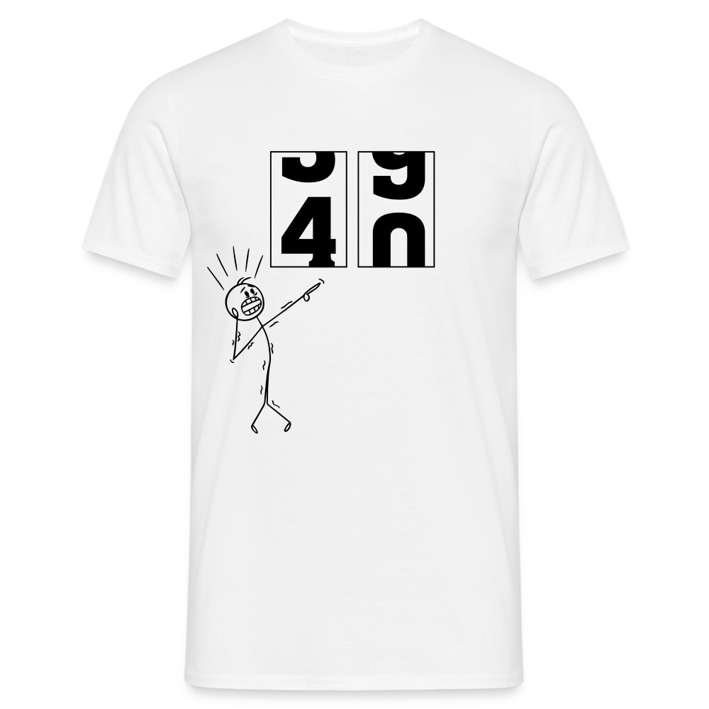 40. Geburtstag - Geburtstags Geschenk T-Shirt - Weiß