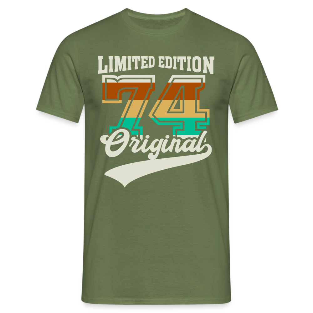 50. Geburtstag - 1974 Geboren - Retro Style - Geburtstags Geschenk T-Shirt - Militärgrün