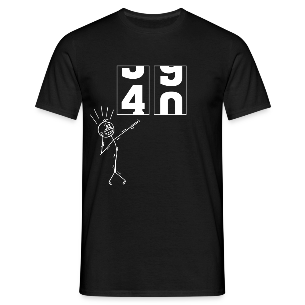 40. Geburtstag - Geburtstags Geschenk T-Shirt - Schwarz