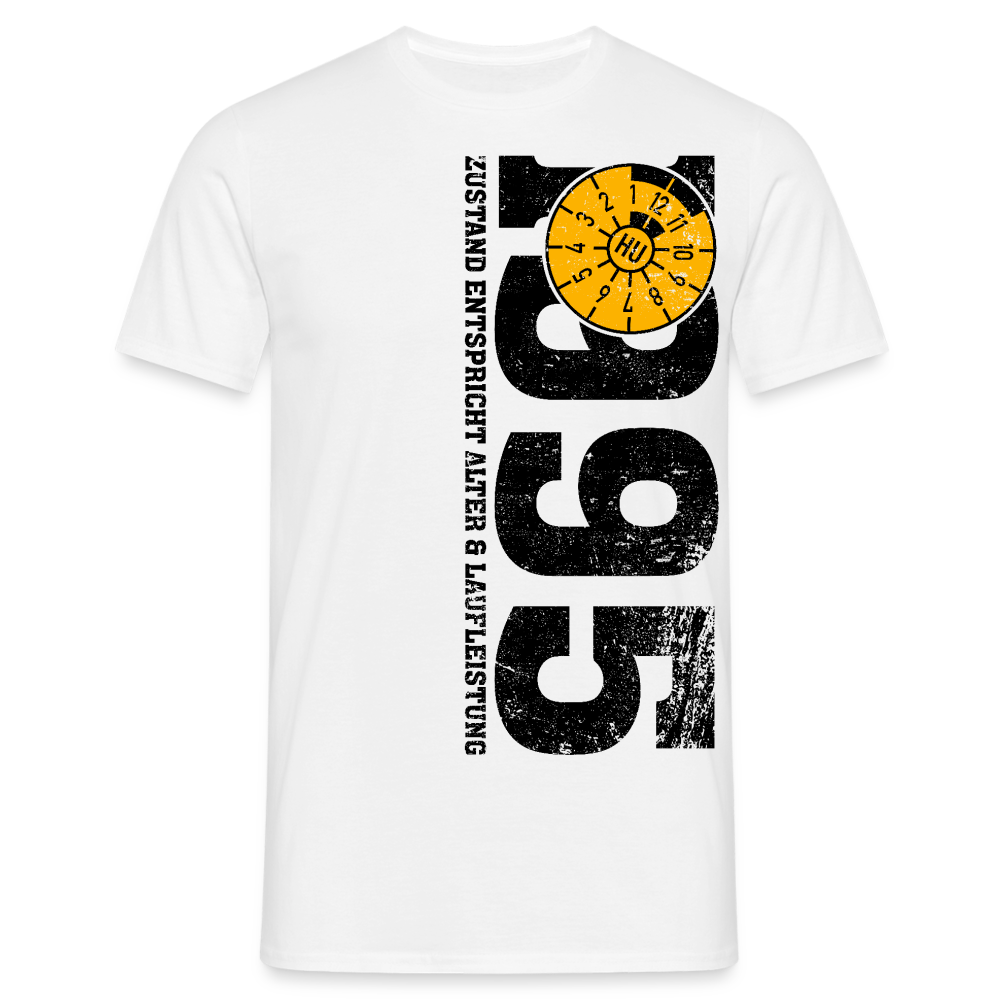 30. Geburtstag 1995 Zustand TÜV Lustiges Mechaniker Geschenk T-Shirt - Weiß