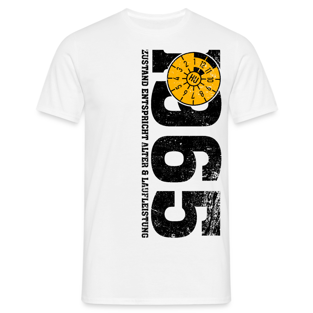 60. Geburtstag 1965 Zustand TÜV Lustiges Mechaniker Geschenk T-Shirt - Weiß