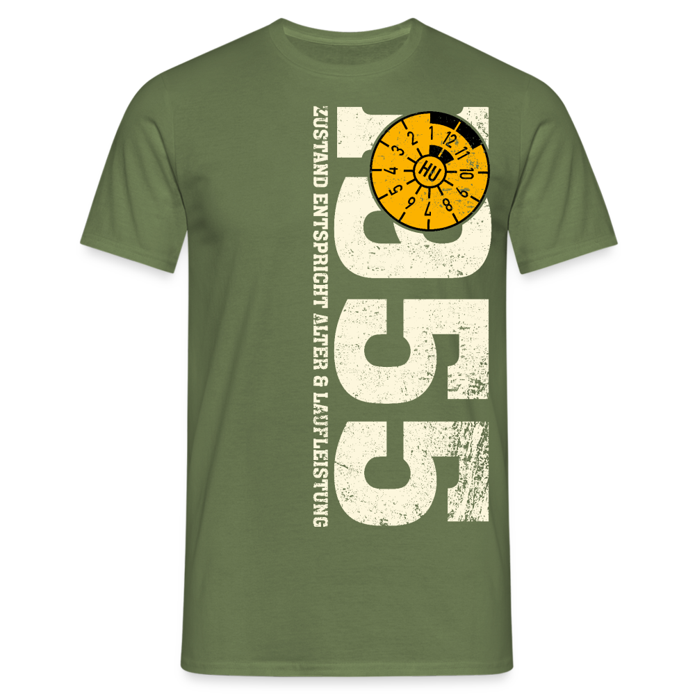70. Geburtstag 1955 Zustand TÜV Lustiges Mechaniker Geschenk T-Shirt - Militärgrün