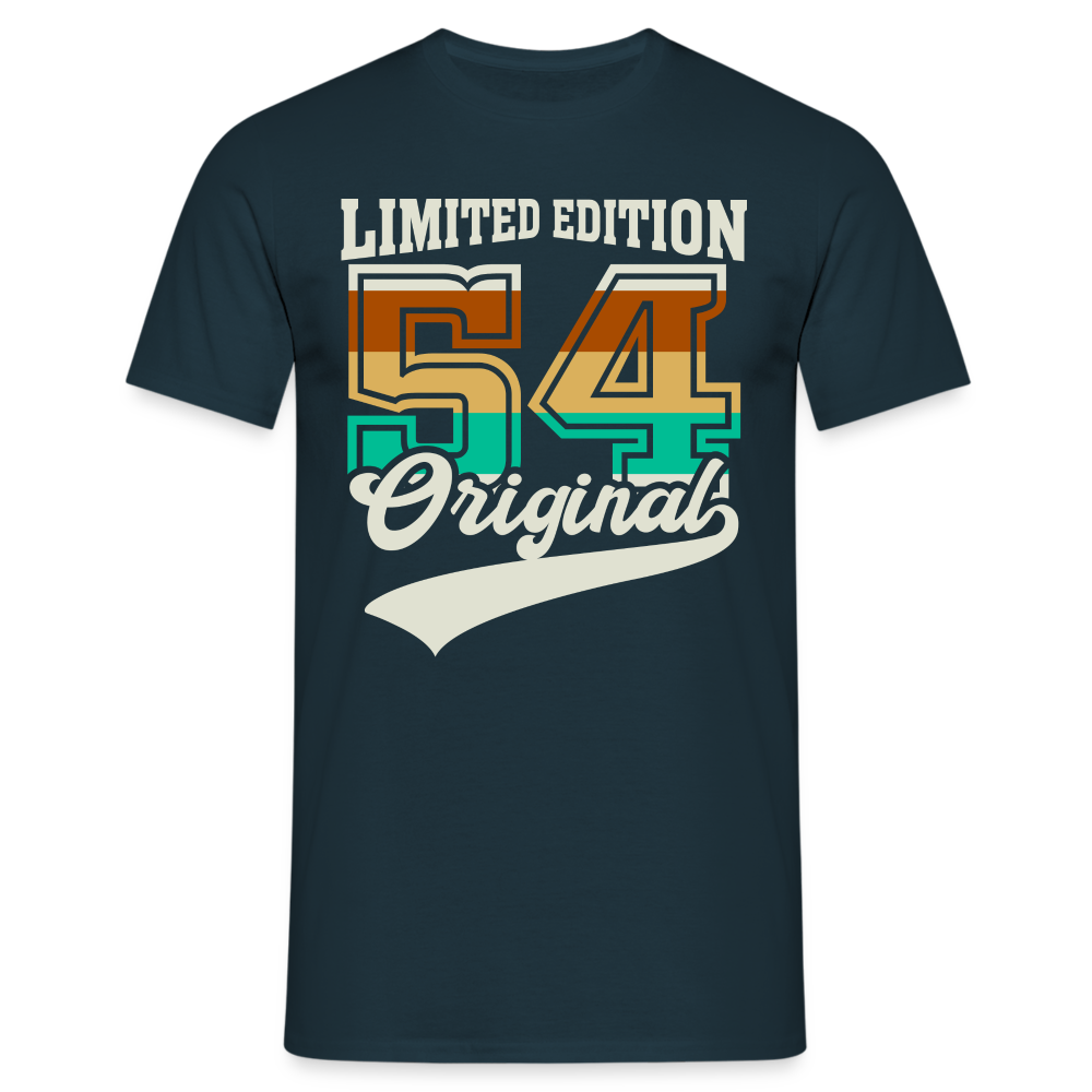70. Geburtstag - 1954 Geboren - Retro Style - Geburtstags Geschenk T-Shirt - Navy