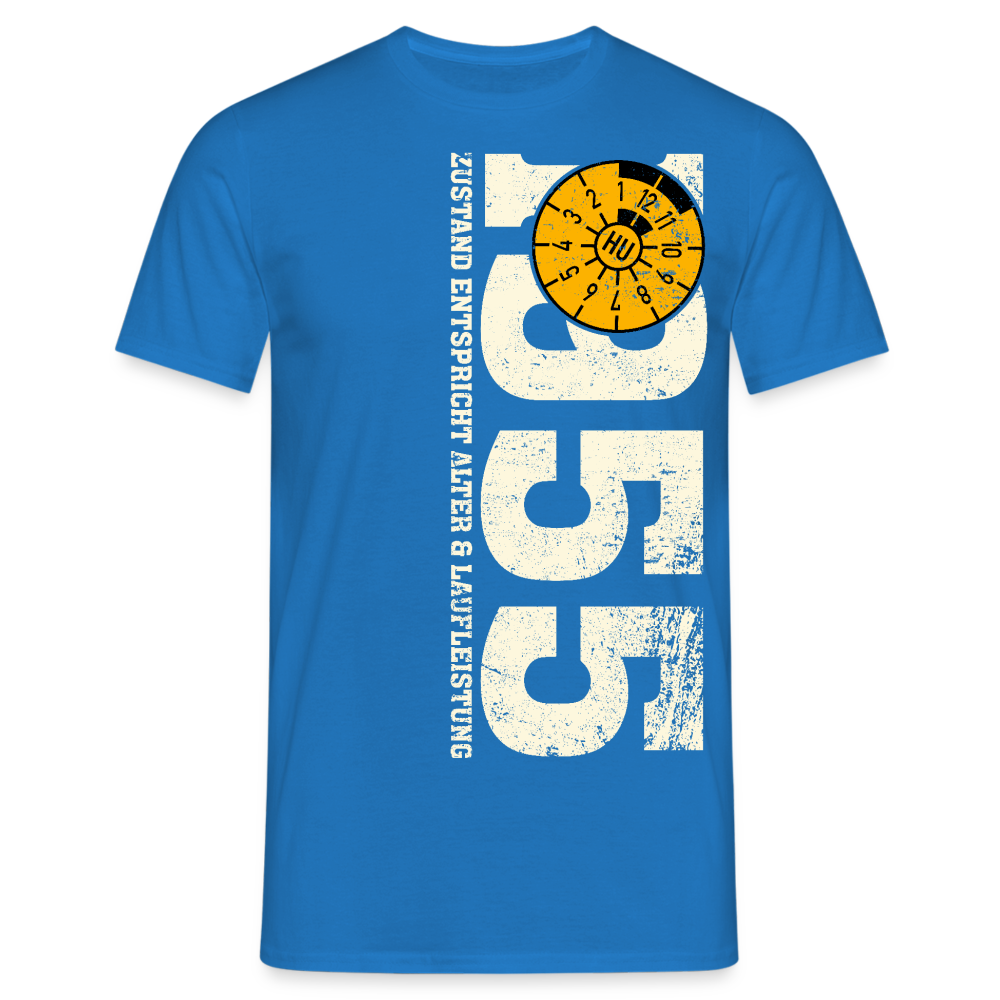 70. Geburtstag 1955 Zustand TÜV Lustiges Mechaniker Geschenk T-Shirt - Royalblau