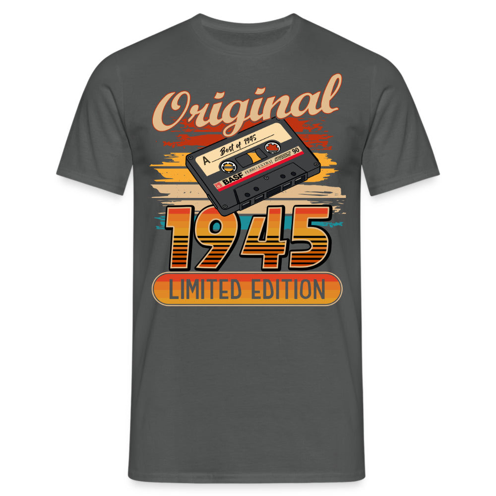 80. Geburtstag - Limited Edition - Best of 1945 - Retro Musik Kassette - Geschenk T-Shirt
