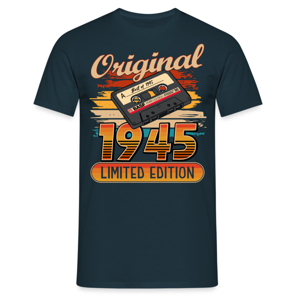 80. Geburtstag - Limited Edition - Best of 1945 - Retro Musik Kassette - Geschenk T-Shirt