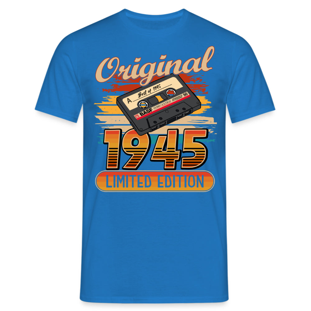 80. Geburtstag - Limited Edition - Best of 1945 - Retro Musik Kassette - Geschenk T-Shirt